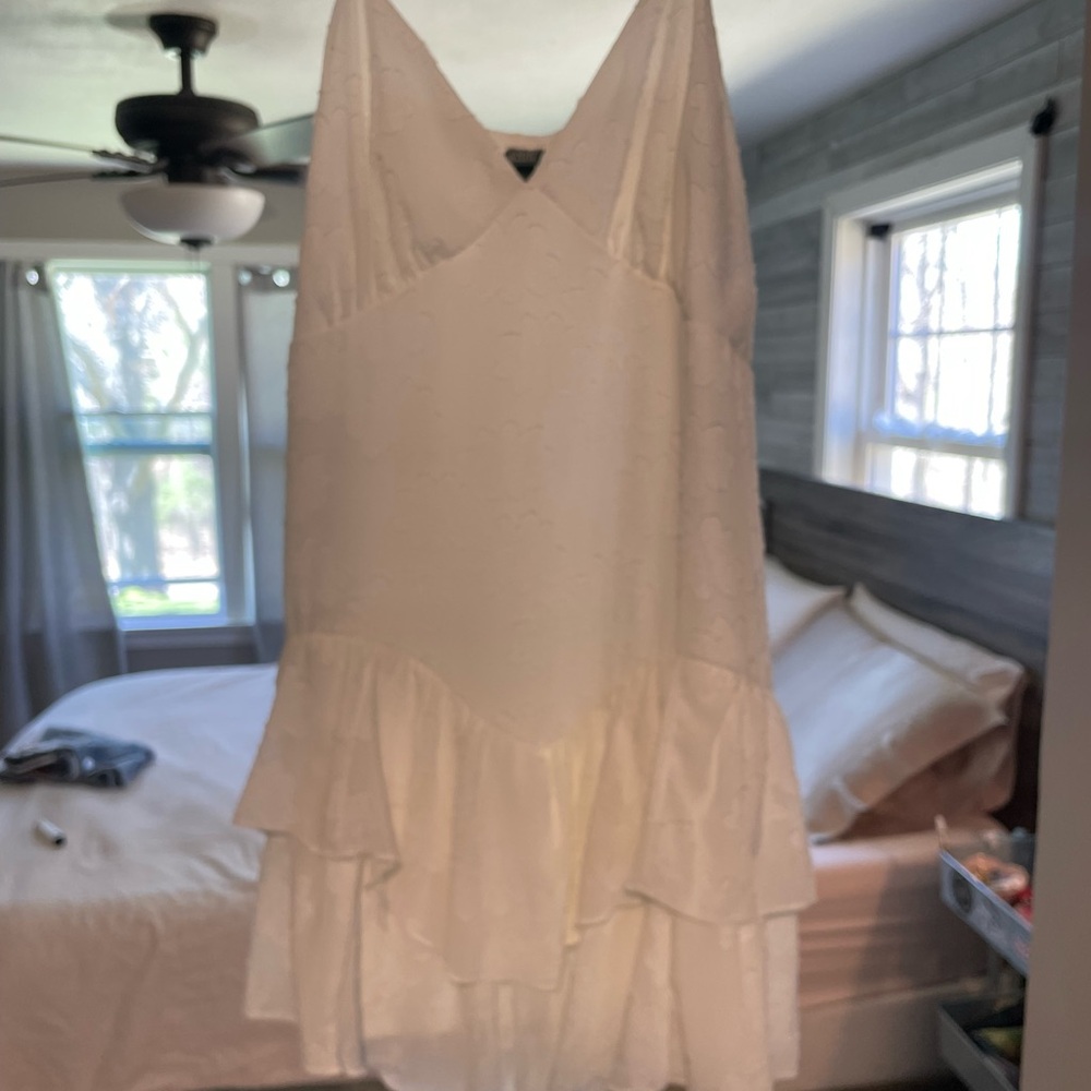 Elegant White Layered Dress